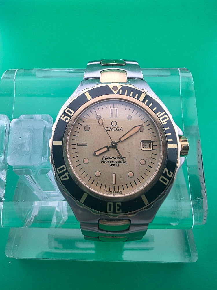 Omega Seamaster Professional 200M “Pre-Bond” Two-Tone Champagne Dial – Vintage Omega Set