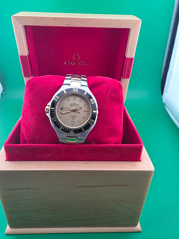 Omega Seamaster Professional 200M “Pre-Bond” Two-Tone Champagne Dial – Vintage Omega Set