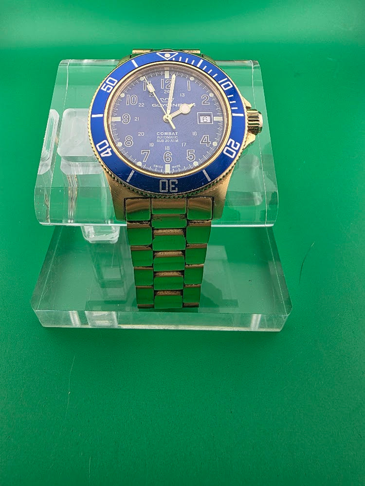 Glycine Combat SUB 20 ATM Automatic – Blue Dial & Bezel – 42mm – Box