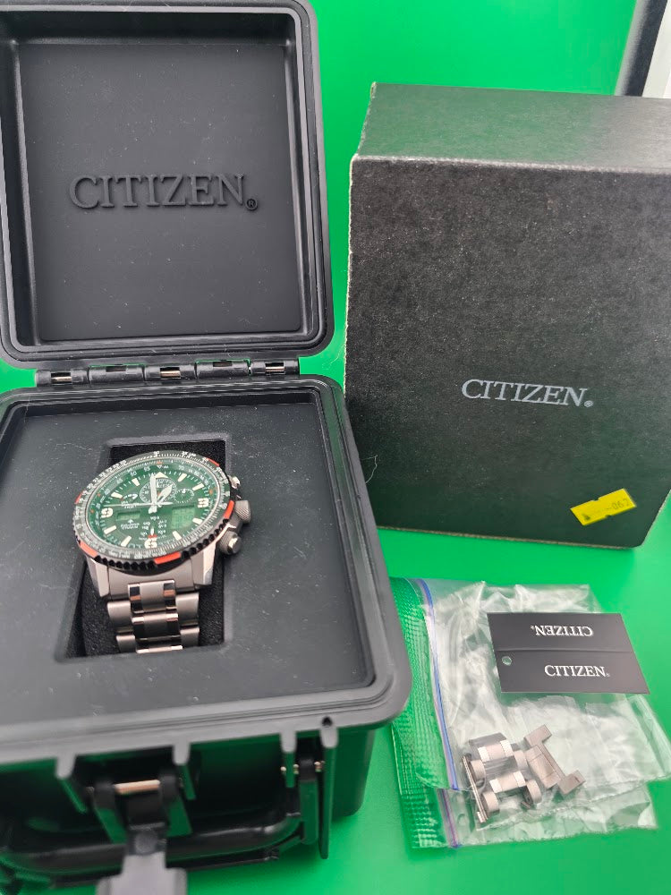 Citizen Promaster Skyhawk A-T JY0010-50E Super Titanium Eco-Drive Atomic – Full Set - SOLD