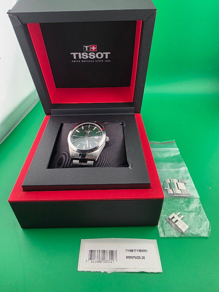 Tissot Gentleman Powermatic 80 Silicium – Green Dial – T127.407.11.091.01 - SOLD
