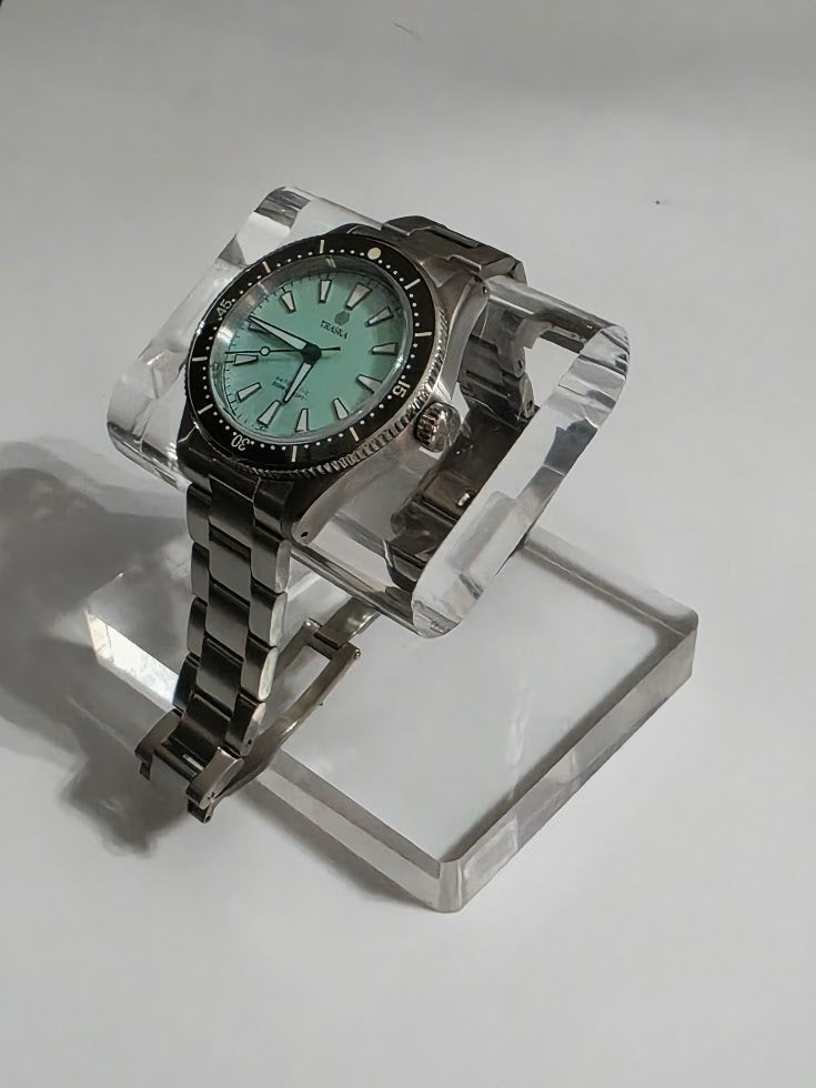 TRASKA Freediver Automatic – Tiffany Blue Dial – Full Set