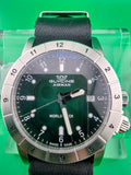 Glycine Airman Worldtimer – Green Dial – Swiss Quartz – GL1021 – Box & Extra Strap