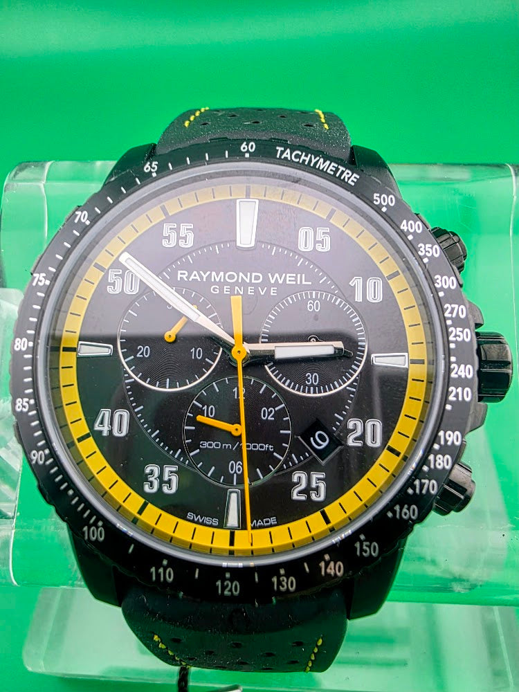 Raymond Weil Tango 300 Chronograph – Black & Yellow – Ref. 8570-BKR-05275 - SOLD