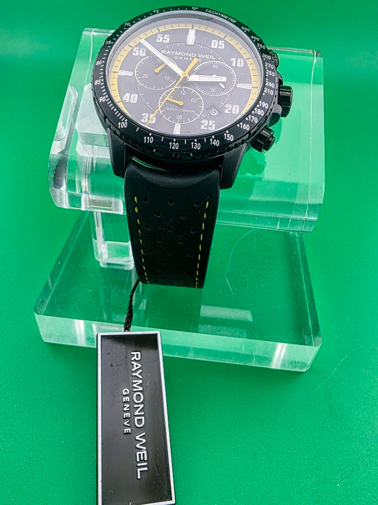 Raymond Weil Tango 300 Chronograph – Black & Yellow – Ref. 8570-BKR-05275 - SOLD