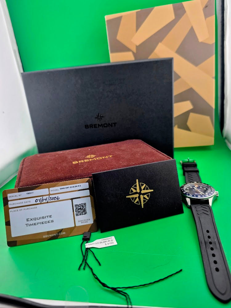 Bremont Supermarine 300M GMT “Glacier Blue” – Limited Edition of 500 – Full Set