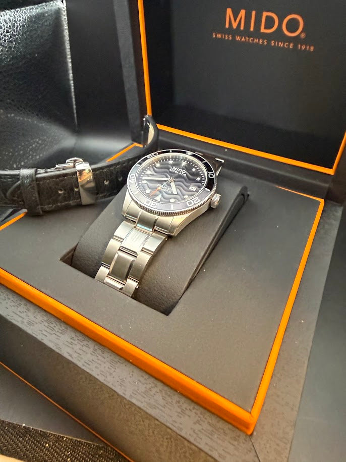 Mido Ocean Star Caliber 72 Automatic - Full Set - Bracelet + Ostrich Strap - SOLD