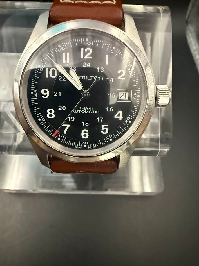 Hamilton Khaki Field Automatic- Black Dial - Swiss Auto - Excellent Condition - SOLD