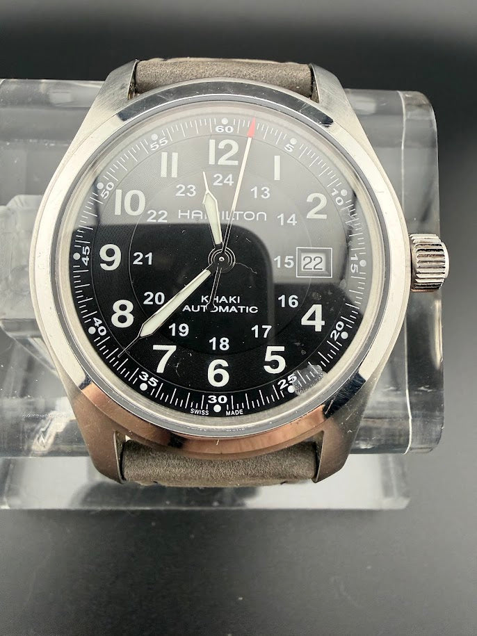 Hamilton Khaki Field Automatic- Black Dial 42mm - Swiss Auto - Excellent Condition - SOLD