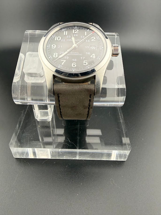 Hamilton Khaki Field Automatic- Black Dial 42mm - Swiss Auto - Excellent Condition - SOLD