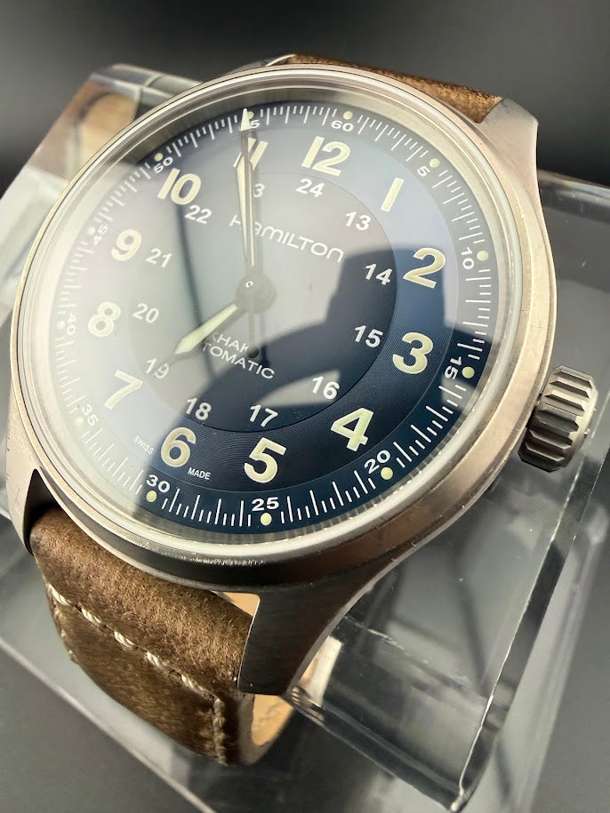 Hamilton Khaki Field Titanium Automatic Blue Dial Ref. H70545540 | Full Set