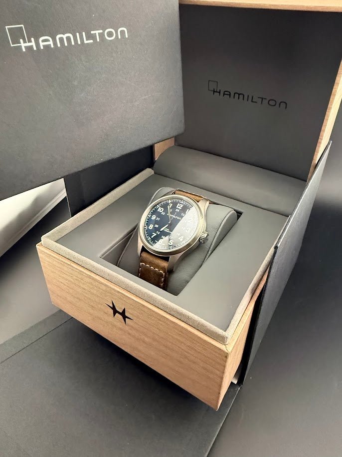 Hamilton Khaki Field Titanium Automatic Blue Dial Ref. H70545540 | Full Set