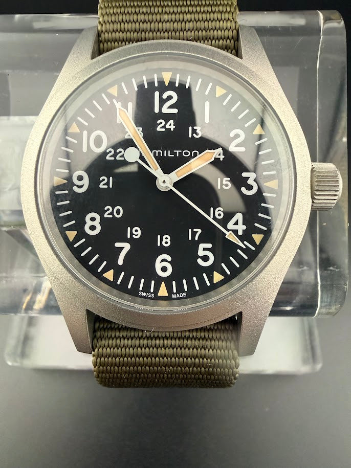 Hamilton Khaki Field Mechanical - Black Dial - Full Set - Like New