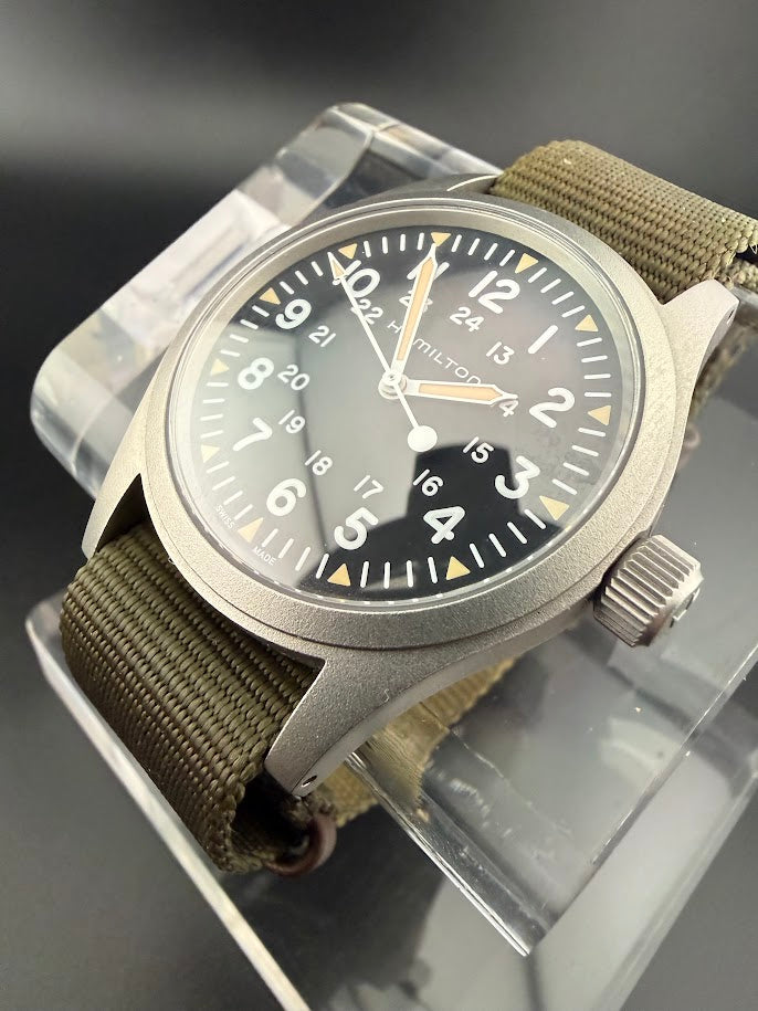Hamilton Khaki Field Mechanical - Black Dial - Full Set - Like New