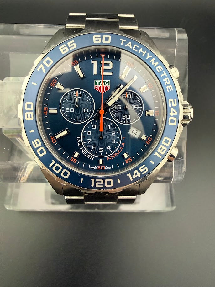 TAG Heuer Formula 1 Chronograph Blue Dial - Full Set - One Owner