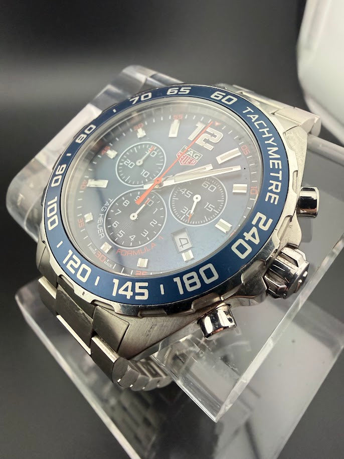 TAG Heuer Formula 1 Chronograph Blue Dial - Full Set - One Owner