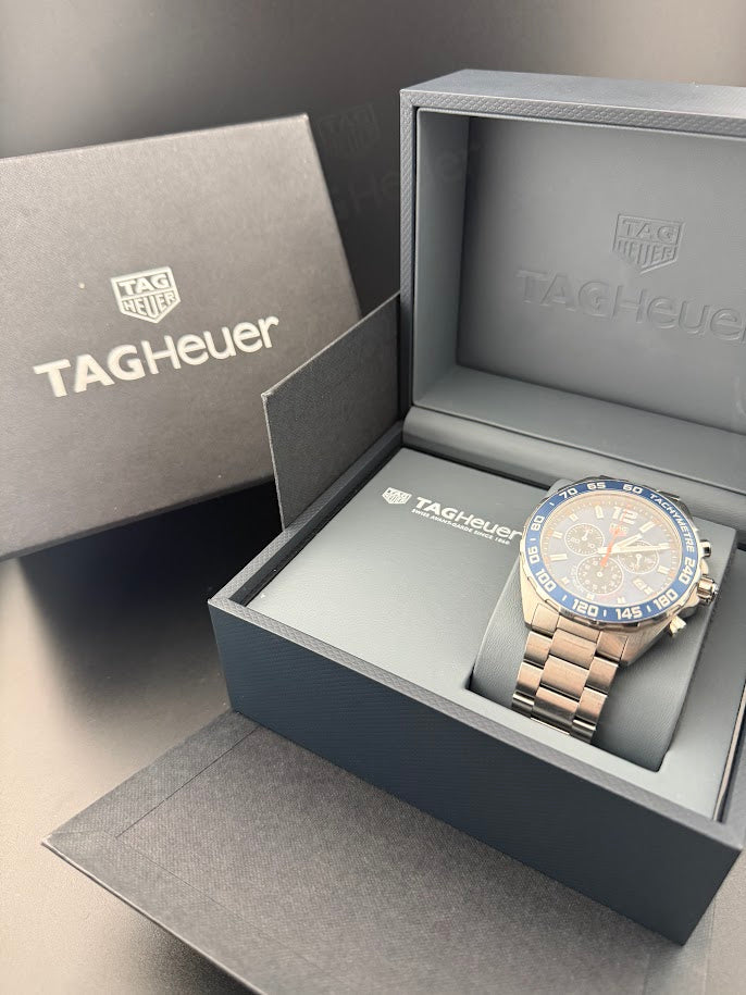 TAG Heuer Formula 1 Chronograph Blue Dial - Full Set - One Owner