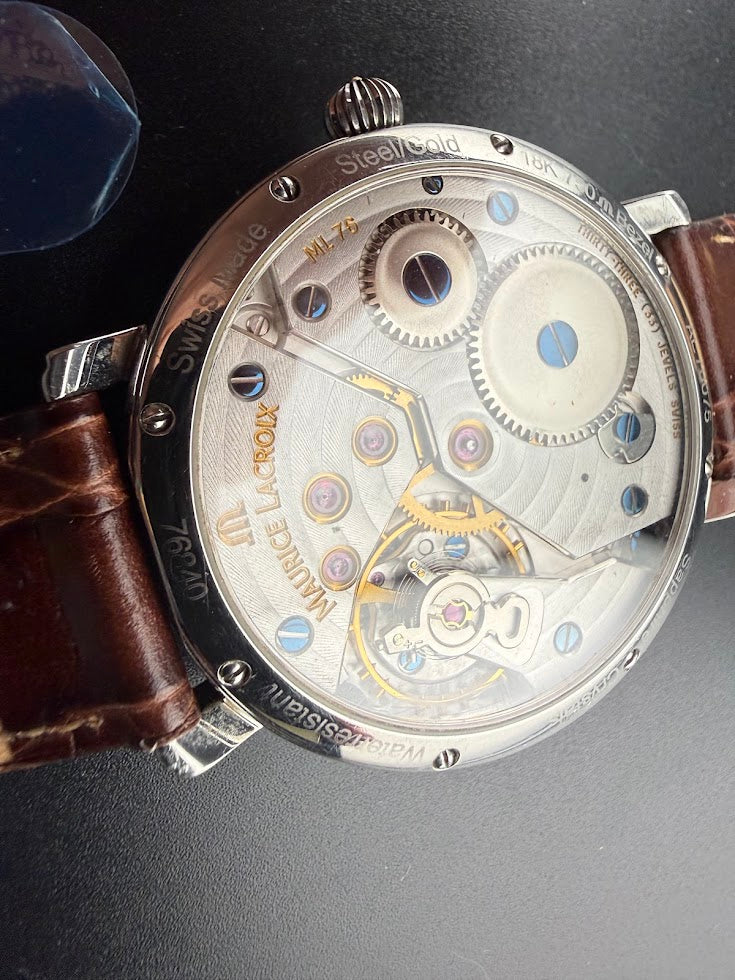 Maurice Lacroix Masterpiece Calendrier Rétrograde AE76075 (18K Gold Bezel)