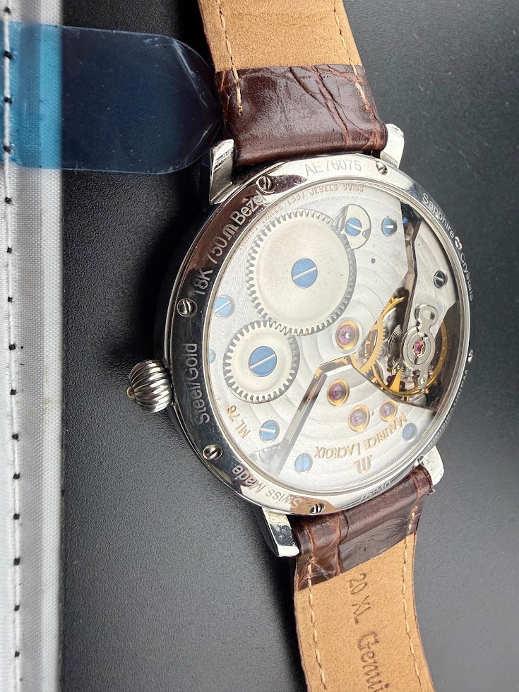Maurice Lacroix Masterpiece Calendrier Rétrograde AE76075 (18K Gold Bezel)