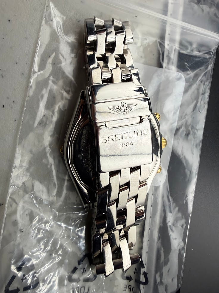 Breitling Chronomat Automatic Chronograph | White Dial | Two Tone | Estate Find | Excellent Condition