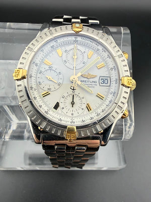 Breitling Chronomat Automatic Chronograph | White Dial | Two Tone | Estate Find | Excellent Condition