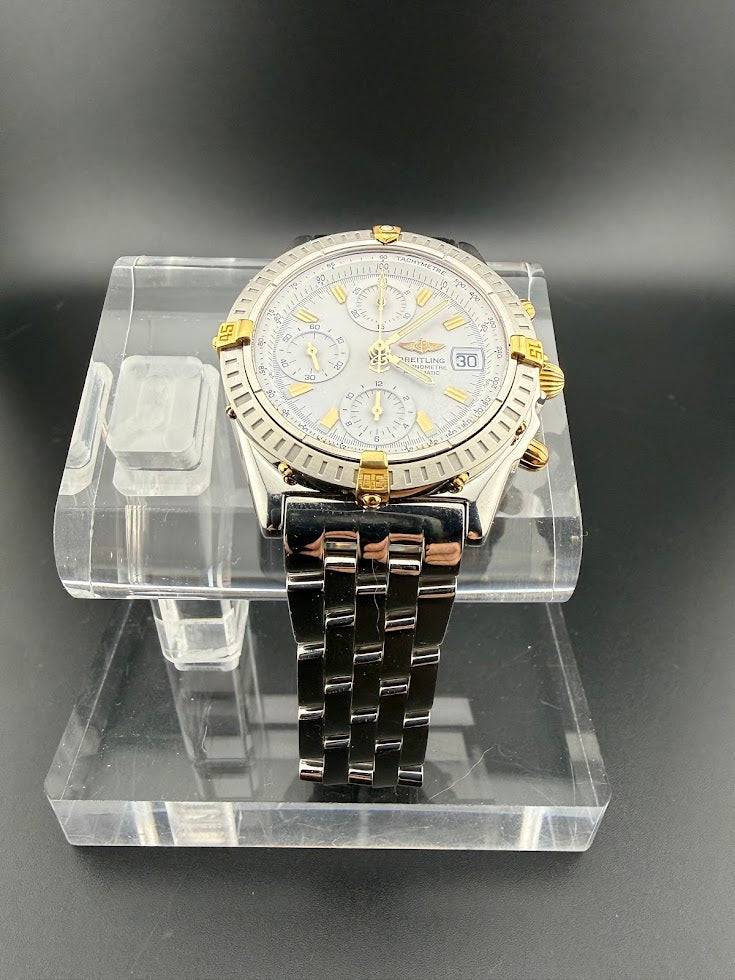 Breitling Chronomat Automatic Chronograph | White Dial | Two Tone | Estate Find | Excellent Condition
