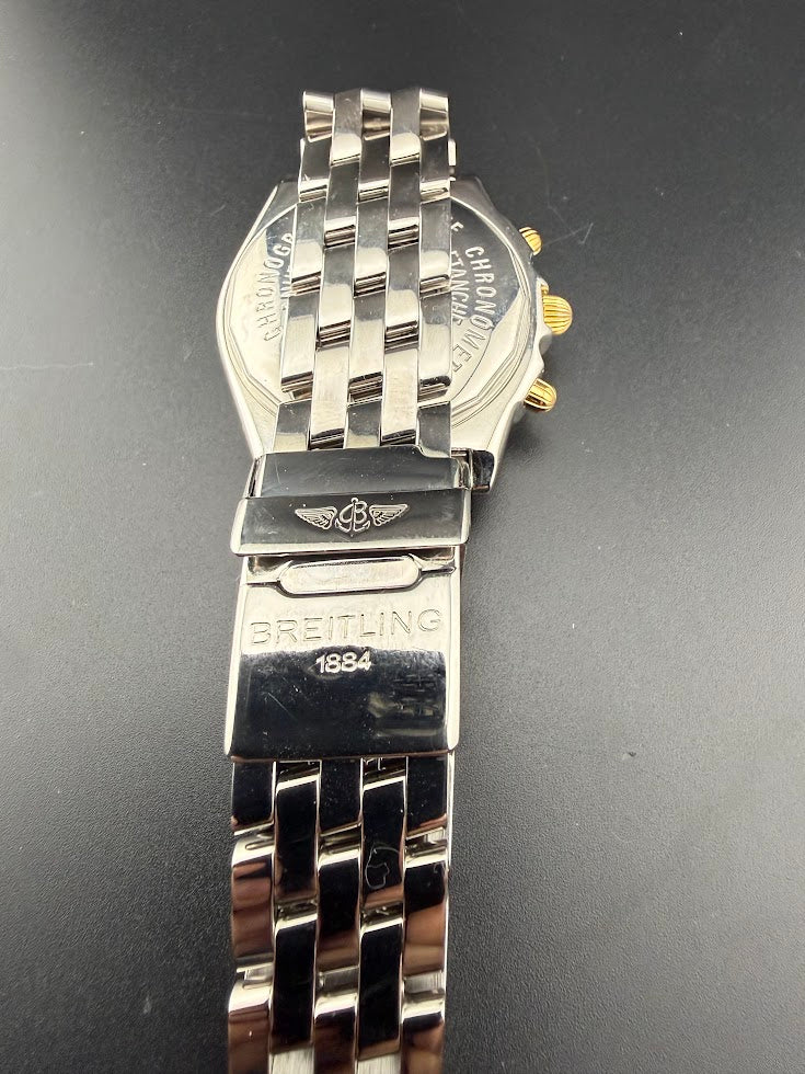 Breitling Chronomat Automatic Chronograph | White Dial | Two Tone | Estate Find | Excellent Condition