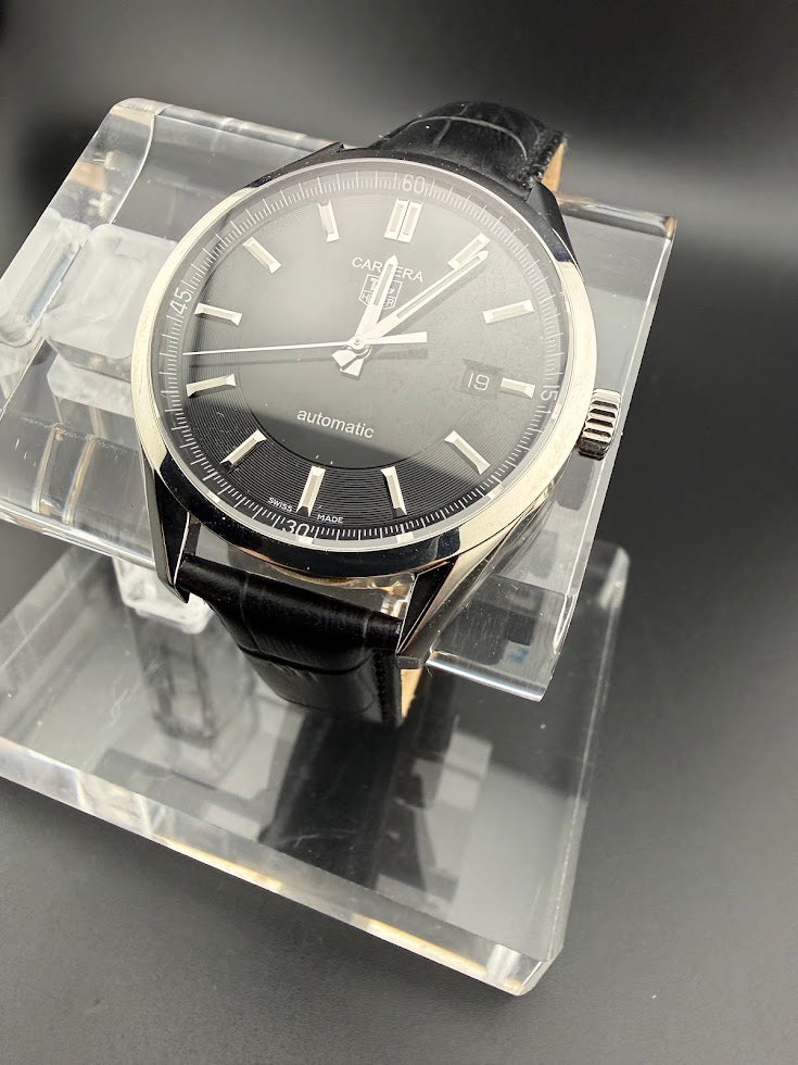 TAG Heuer Carrera Automatic WV211B-0 – Black Dial – Display Back – Like New Condition