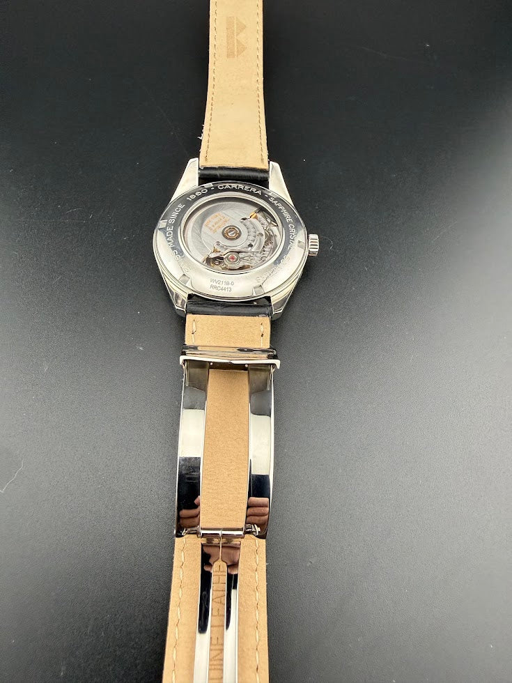 TAG Heuer Carrera Automatic WV211B-0 – Black Dial – Display Back – Like New Condition