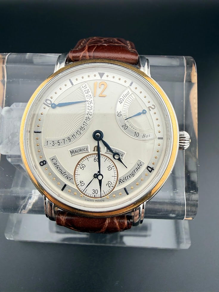 Maurice Lacroix Masterpiece Calendrier Rétrograde AE76075 (18K Gold Bezel)