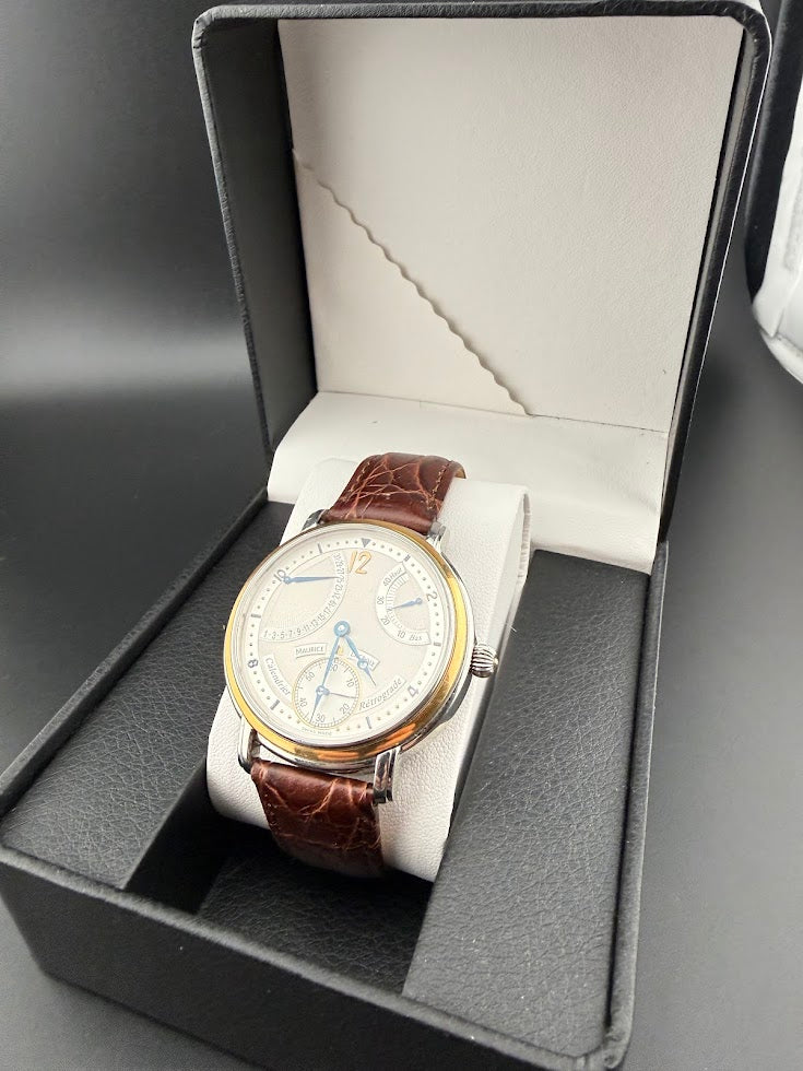 Maurice Lacroix Masterpiece Calendrier Rétrograde AE76075 (18K Gold Bezel)