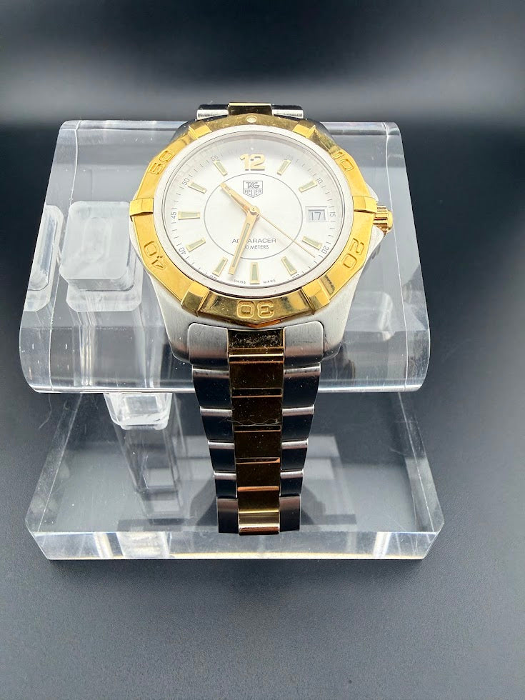 TAG Heuer Aquaracer Two-Tone Quartz 300M – Silver Dial