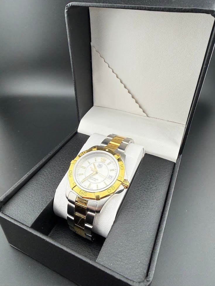 TAG Heuer Aquaracer Two-Tone Quartz 300M – Silver Dial