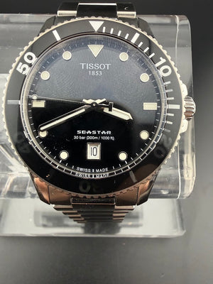 Tissot Seastar 1000 Quartz 40mm Black Dial - Full Set - Like New --SOLD