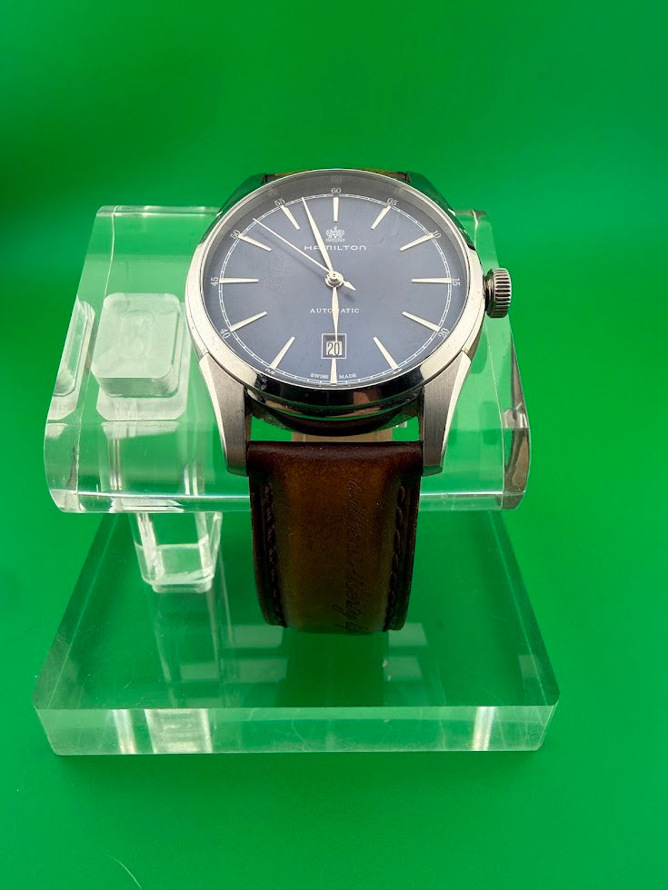 Hamilton Jazzmaster Thinline Auto Blue Dial – Complete Set – ETA 2892-A2