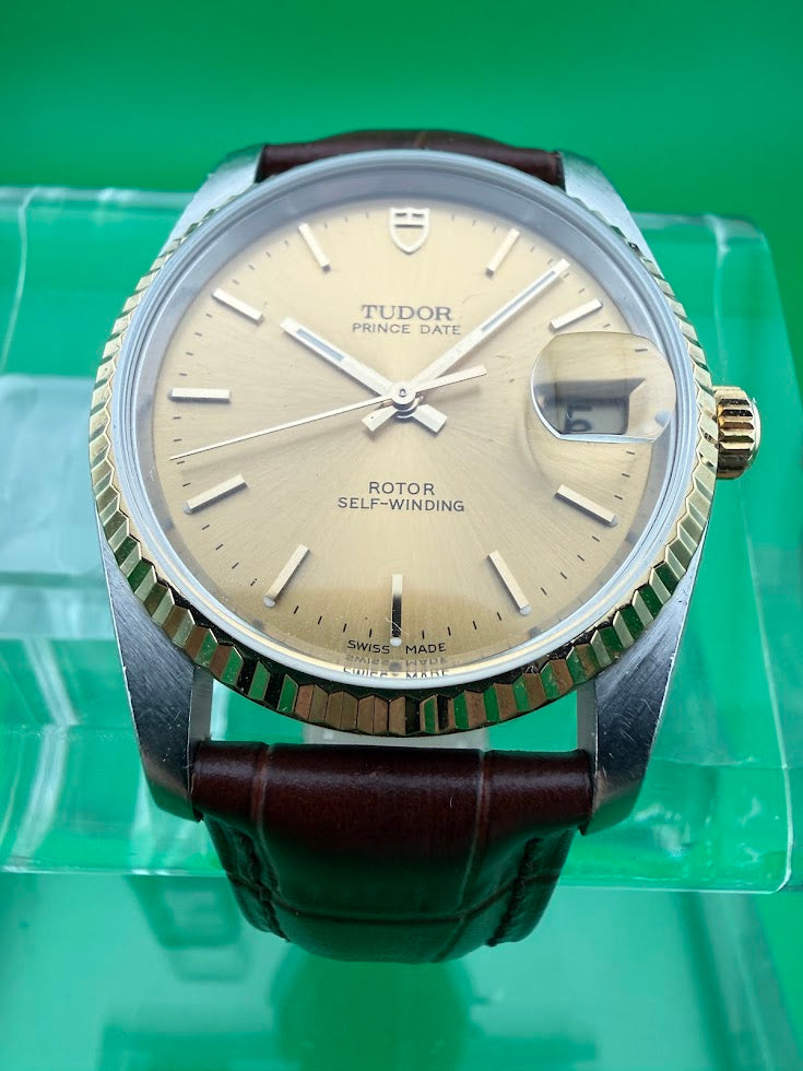 Tudor Prince Date 74033 – Champagne Sunburst Dial | Full Set | Near Mint