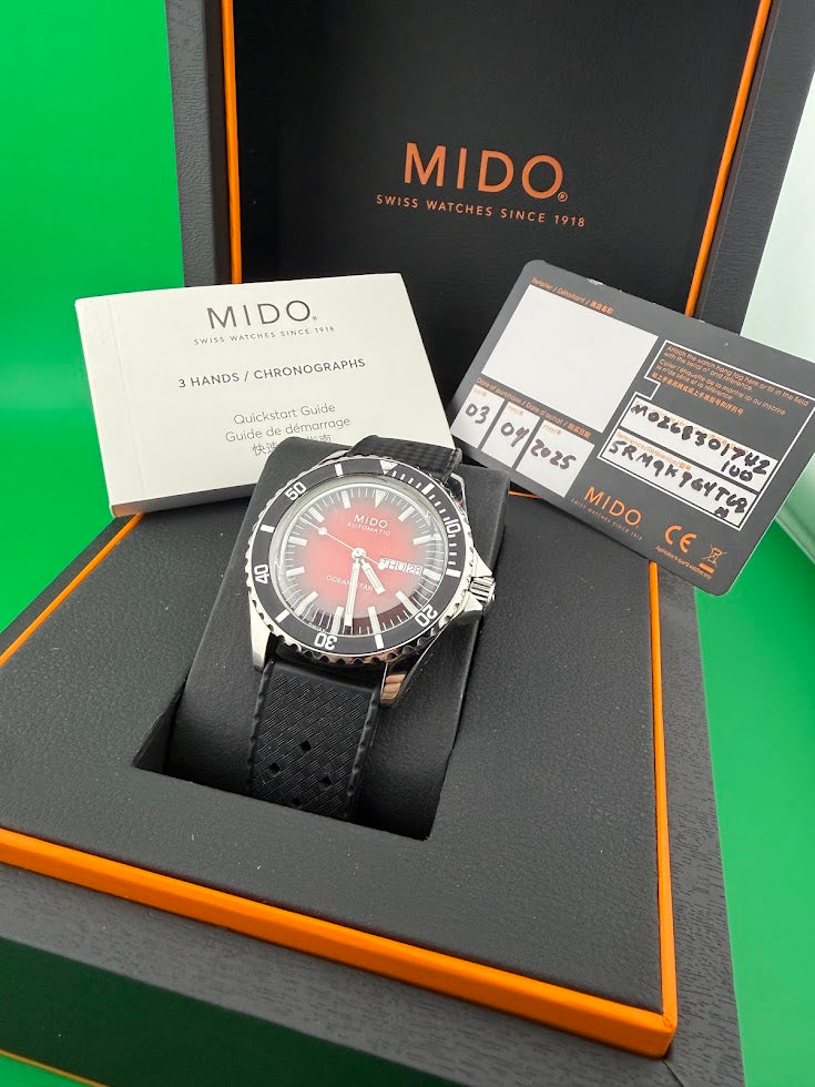 Mido Ocean Star Tribute Gradient Full Set • Purchased March 2025 • Mint Condition