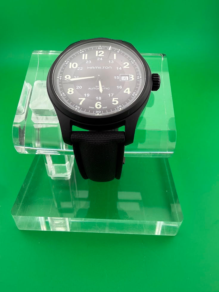 Hamilton Khaki Field Titanium Automatic H705751 — Black PVD — 42mm — 2019 Full Set