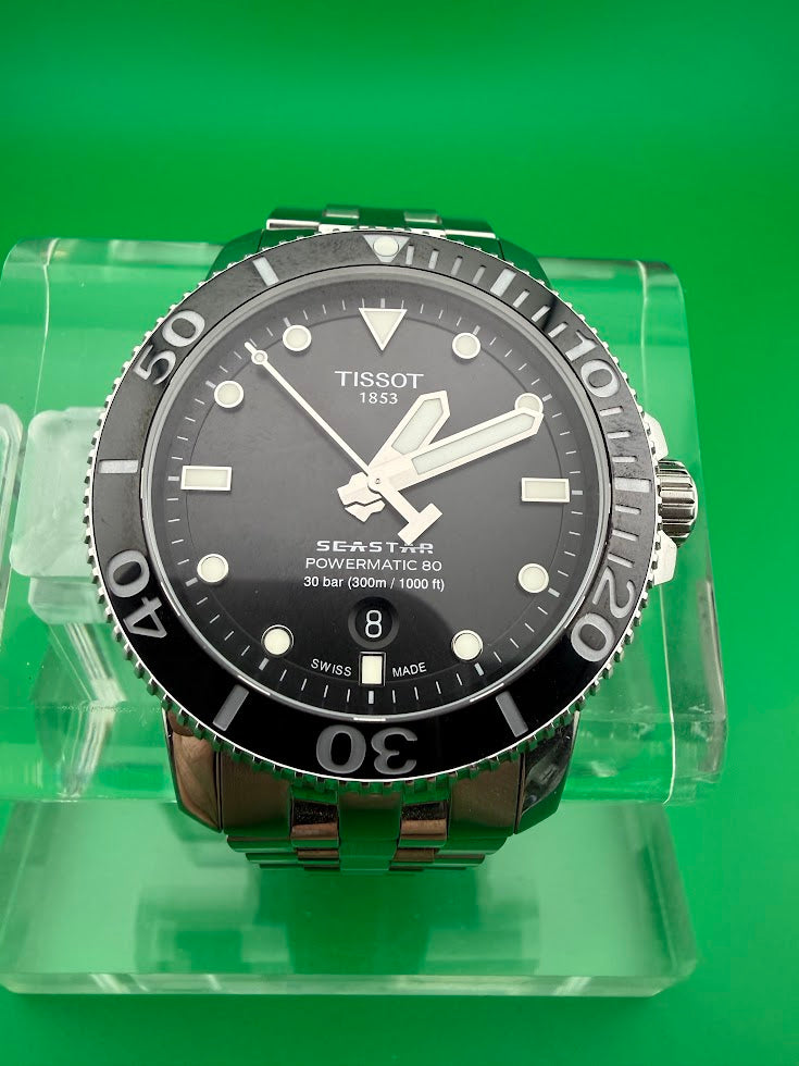 Tissot Seastar 1000 Powermatic 80 Automatic — Full Set — Near Mint -SOLD