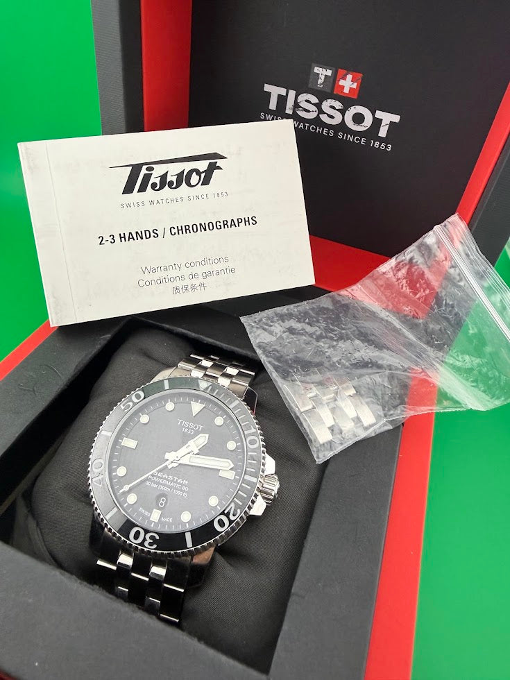 Tissot Seastar 1000 Powermatic 80 Automatic — Full Set — Near Mint -SOLD