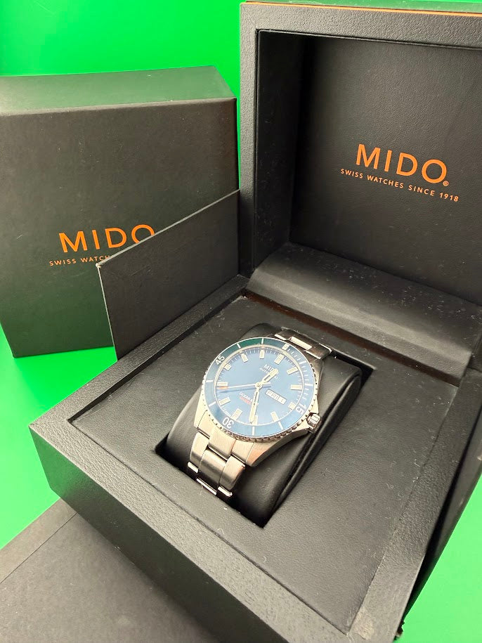 MIDO Ocean Star Captain Caliber 80 – Blue Dial – Full Set - SOLD