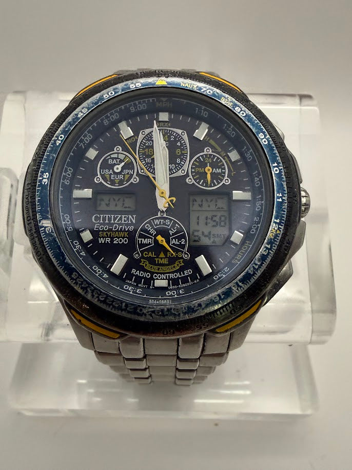 Citizen Eco-Drive Atomic "Blue Angel" Pilot Skyhawk