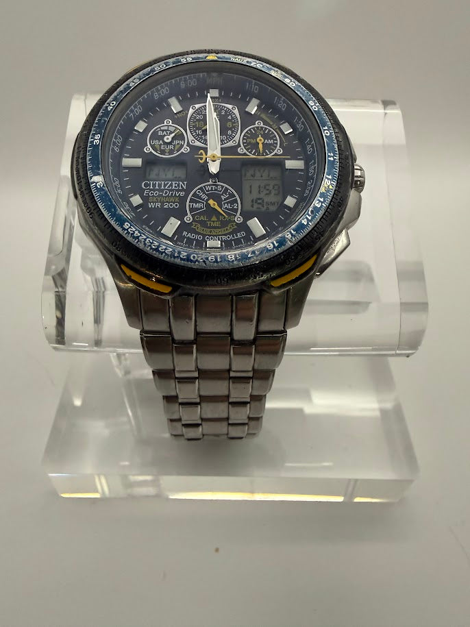 Citizen Eco-Drive Atomic "Blue Angel" Pilot Skyhawk