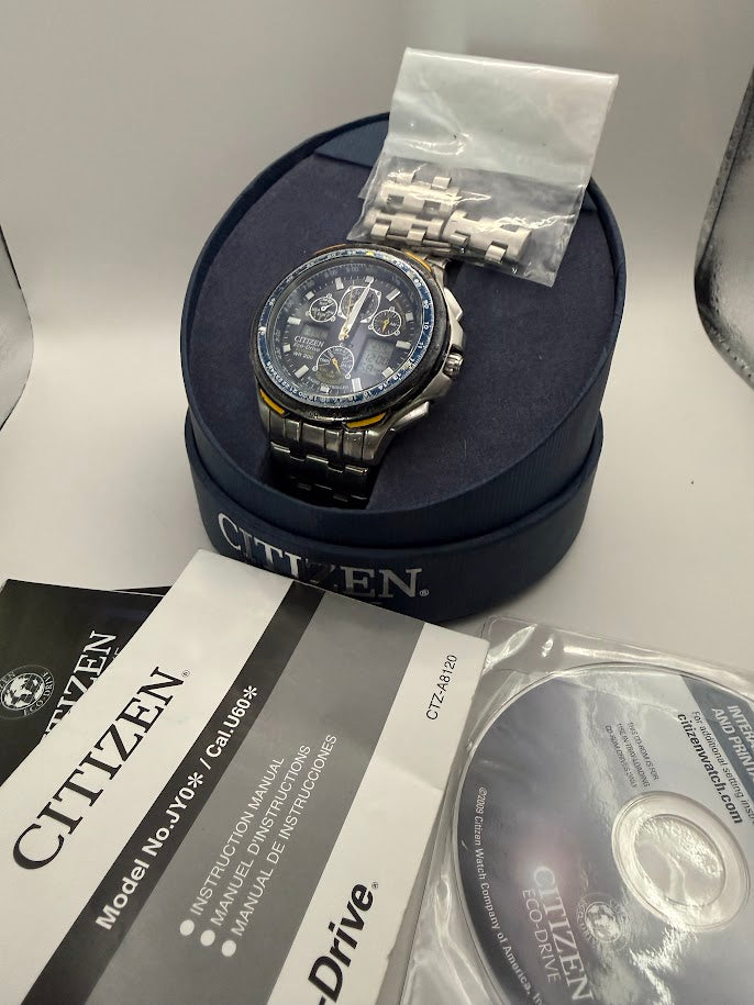 Citizen Eco-Drive Atomic "Blue Angel" Pilot Skyhawk
