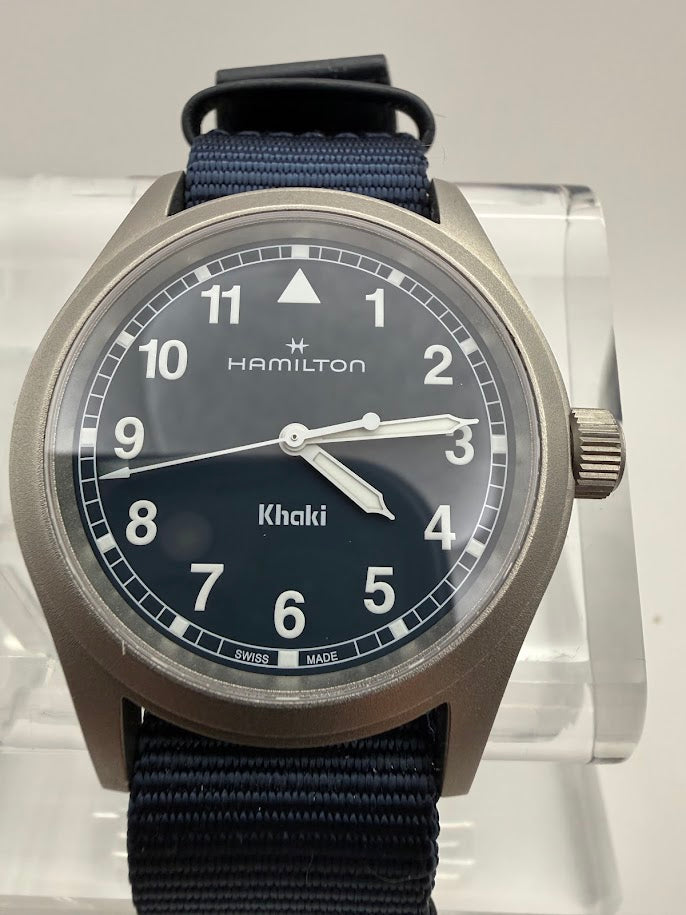 Hamilton Khaki Field Quartz - Blue Dial - Full Set