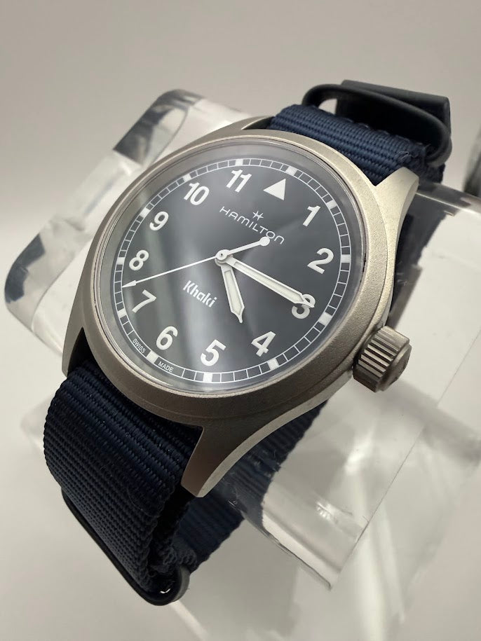 Hamilton Khaki Field Quartz - Blue Dial - Full Set