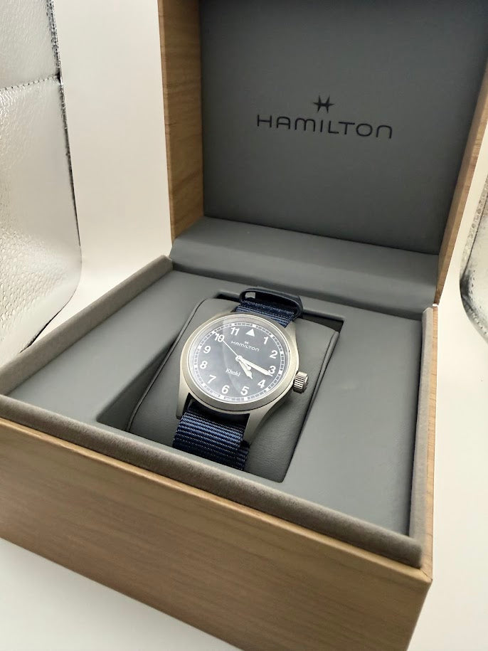 Hamilton Khaki Field Quartz - Blue Dial - Full Set
