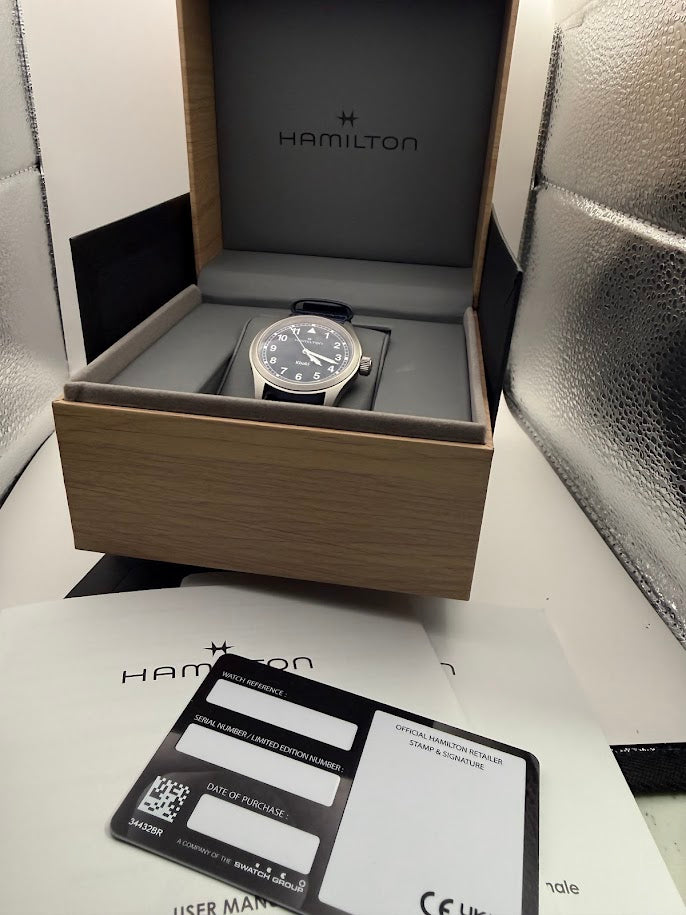 Hamilton Khaki Field Quartz - Blue Dial - Full Set