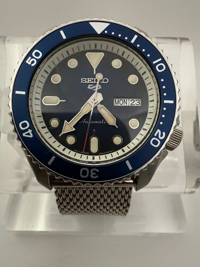 Seiko 5 Sports Automatic Diver - Blue Dial (Full Set) - SOLD