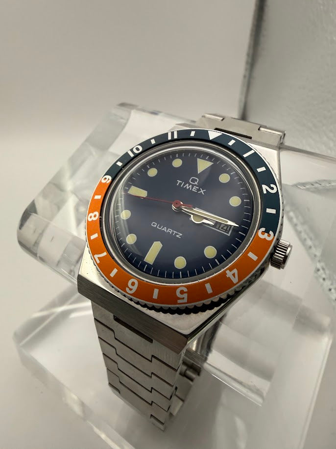 Timex Q Reissue Quartz Diver - Pepsi Bezel